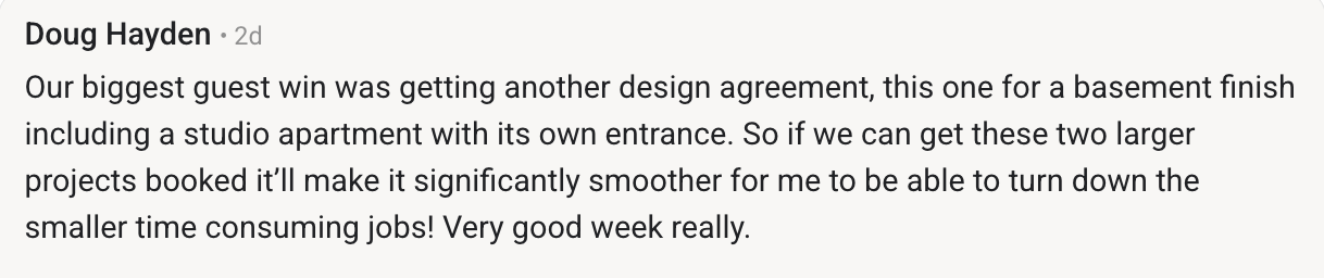 Client message