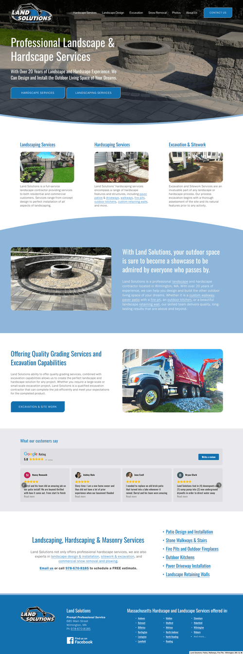 Website homepage screenshot