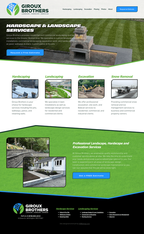 Website homepage screenshot