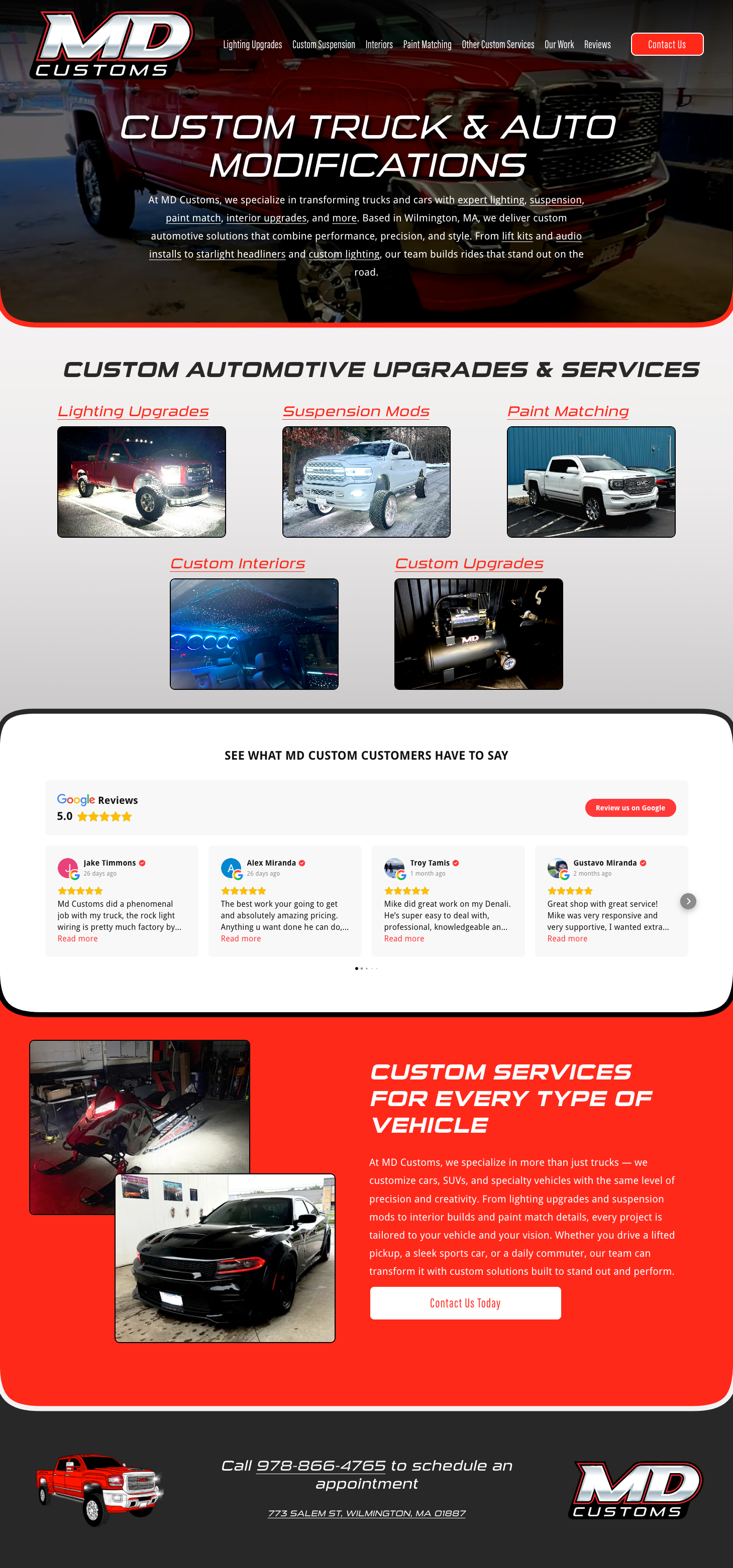 Website homepage screenshot