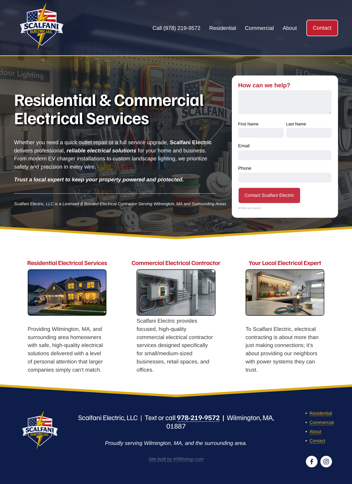 Website homepage screenshot