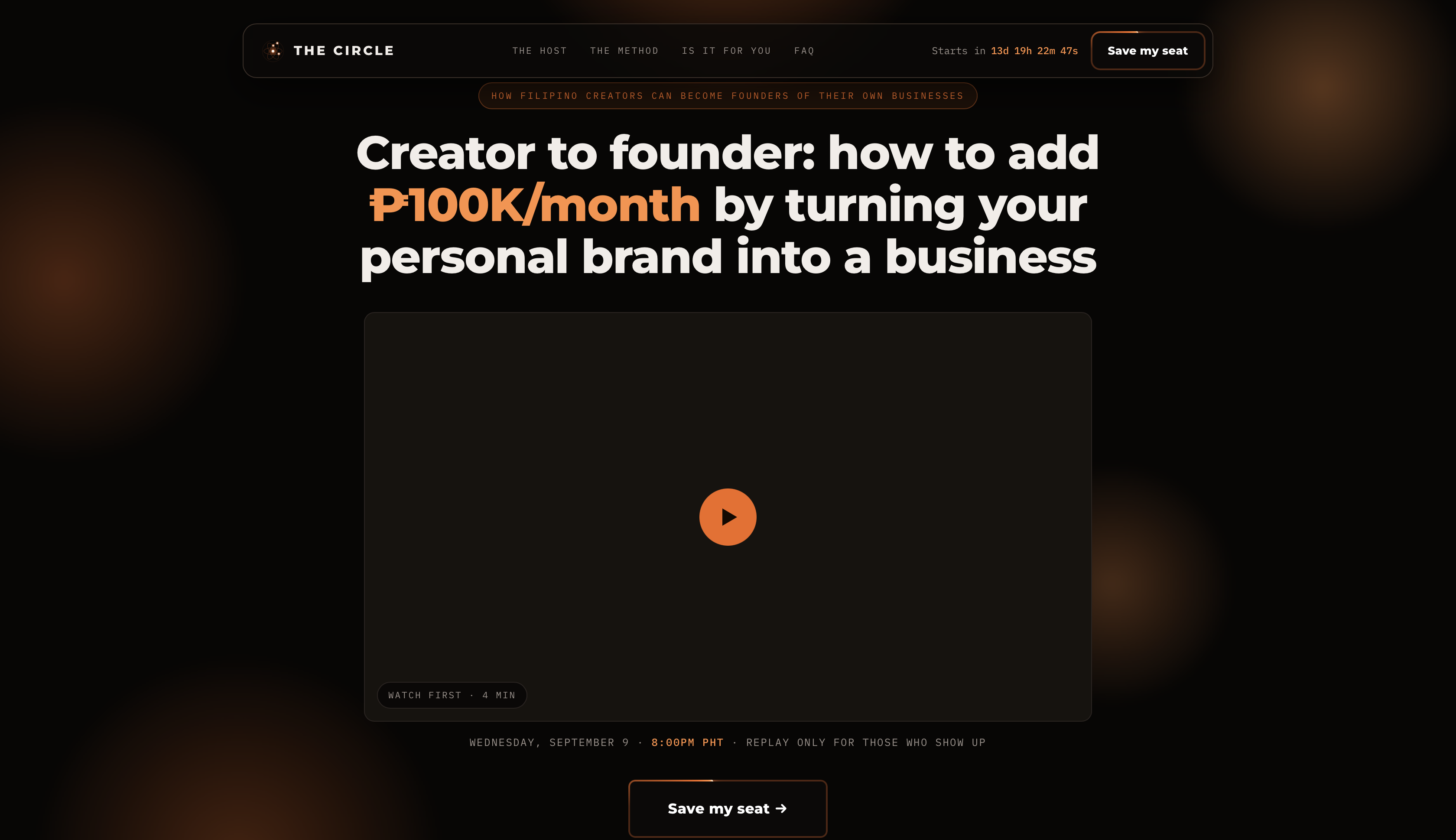 The Circle website