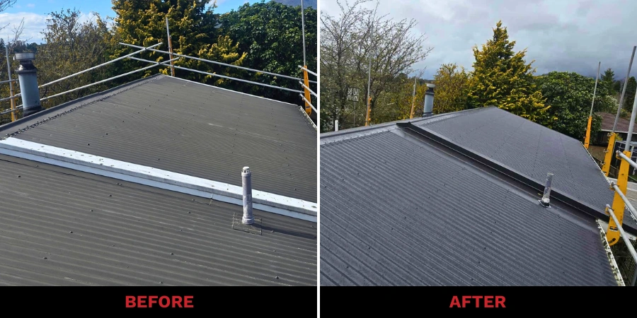 Re-roofed home with upgraded longrun iron in Taupo