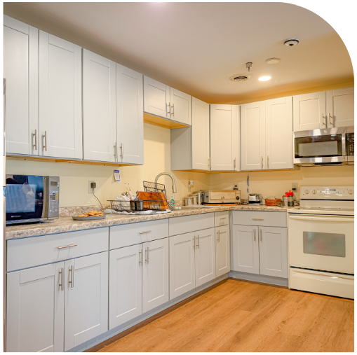 The full kitchen at Pathways' center.