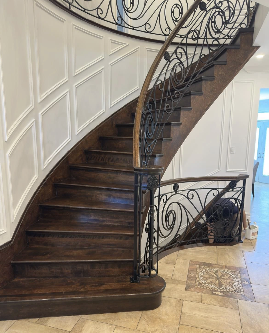 Restauration d'escalier en bois