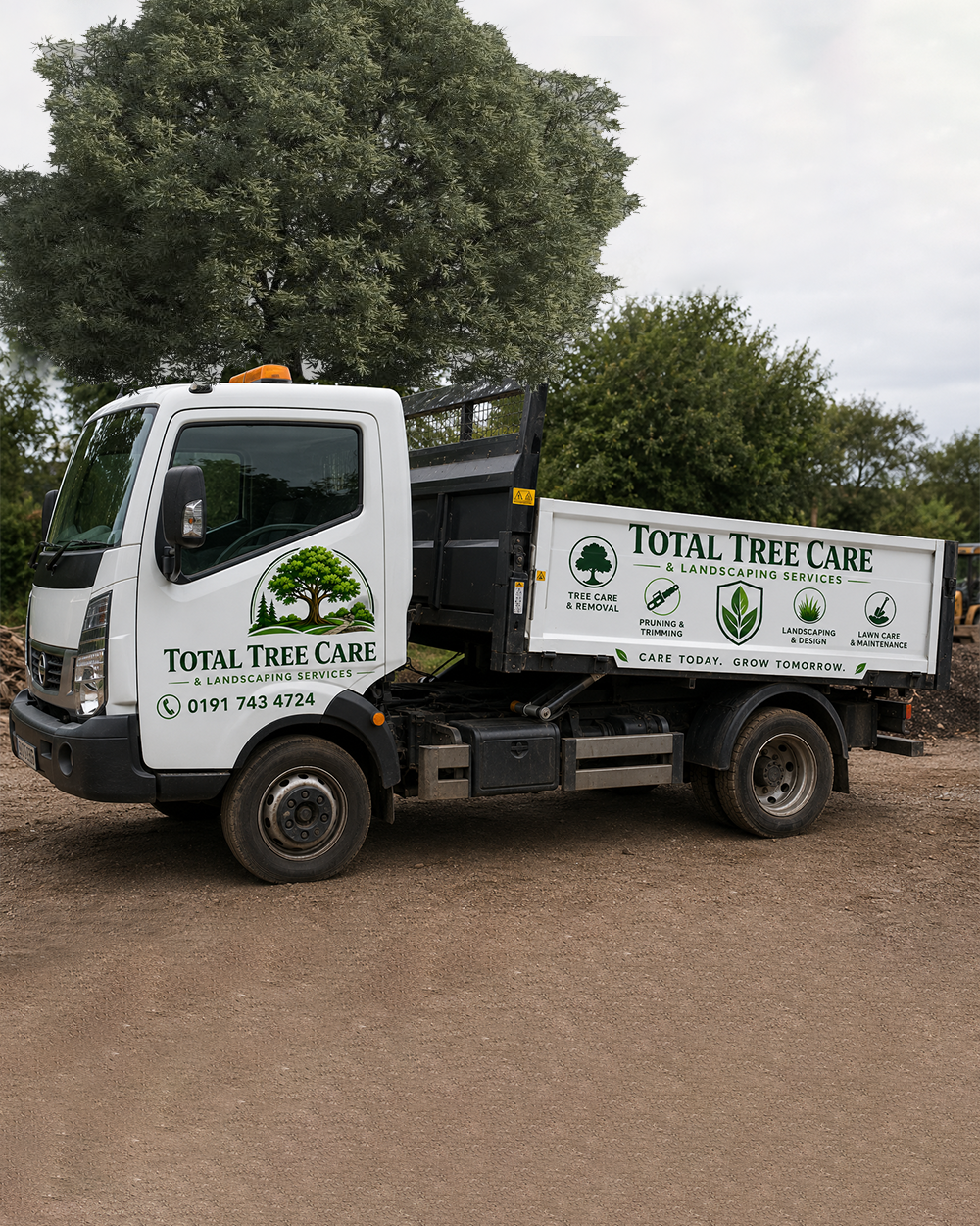 Total Tree Care & Landscaping Services team at work in County Durham
