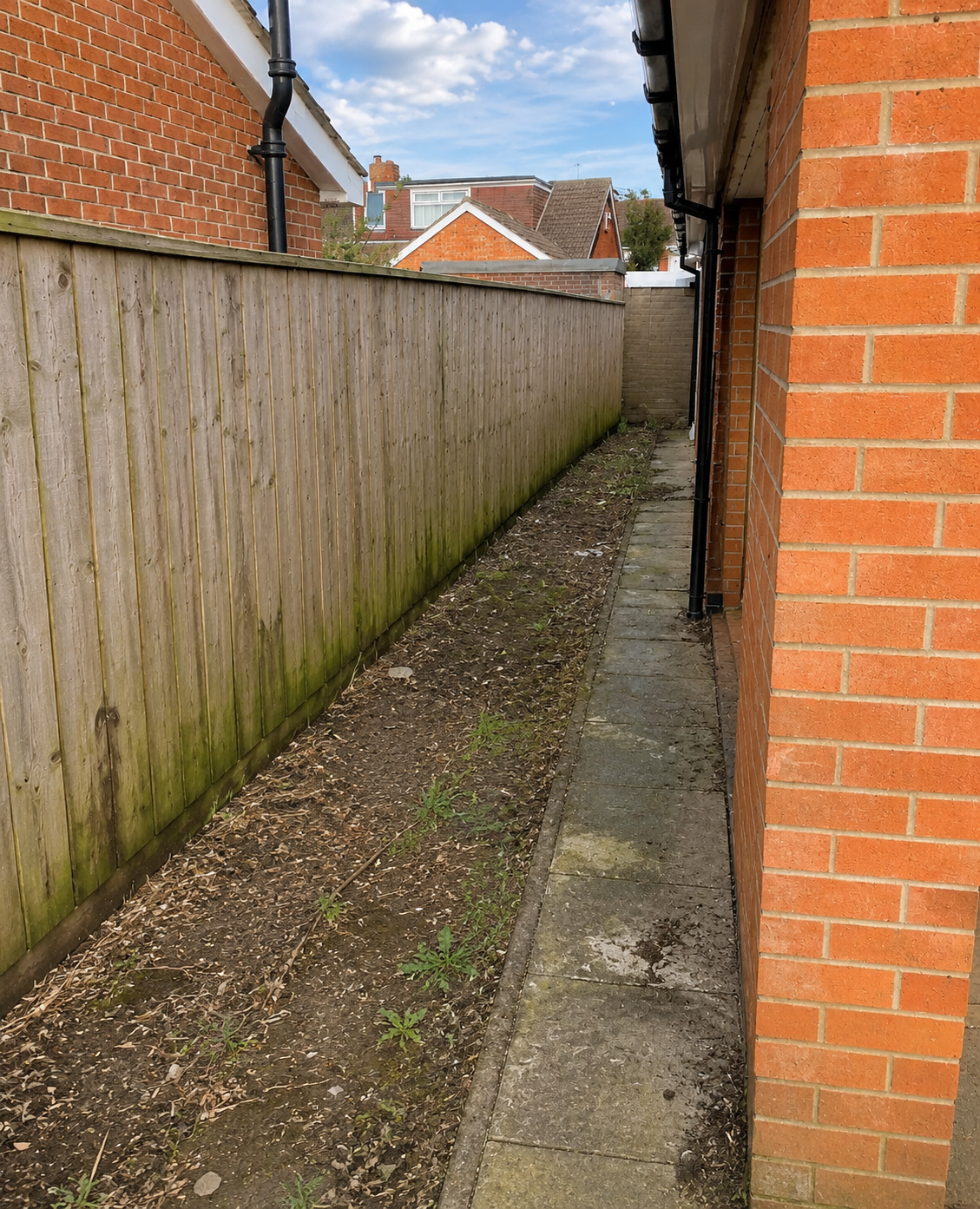 Garden transformation - before