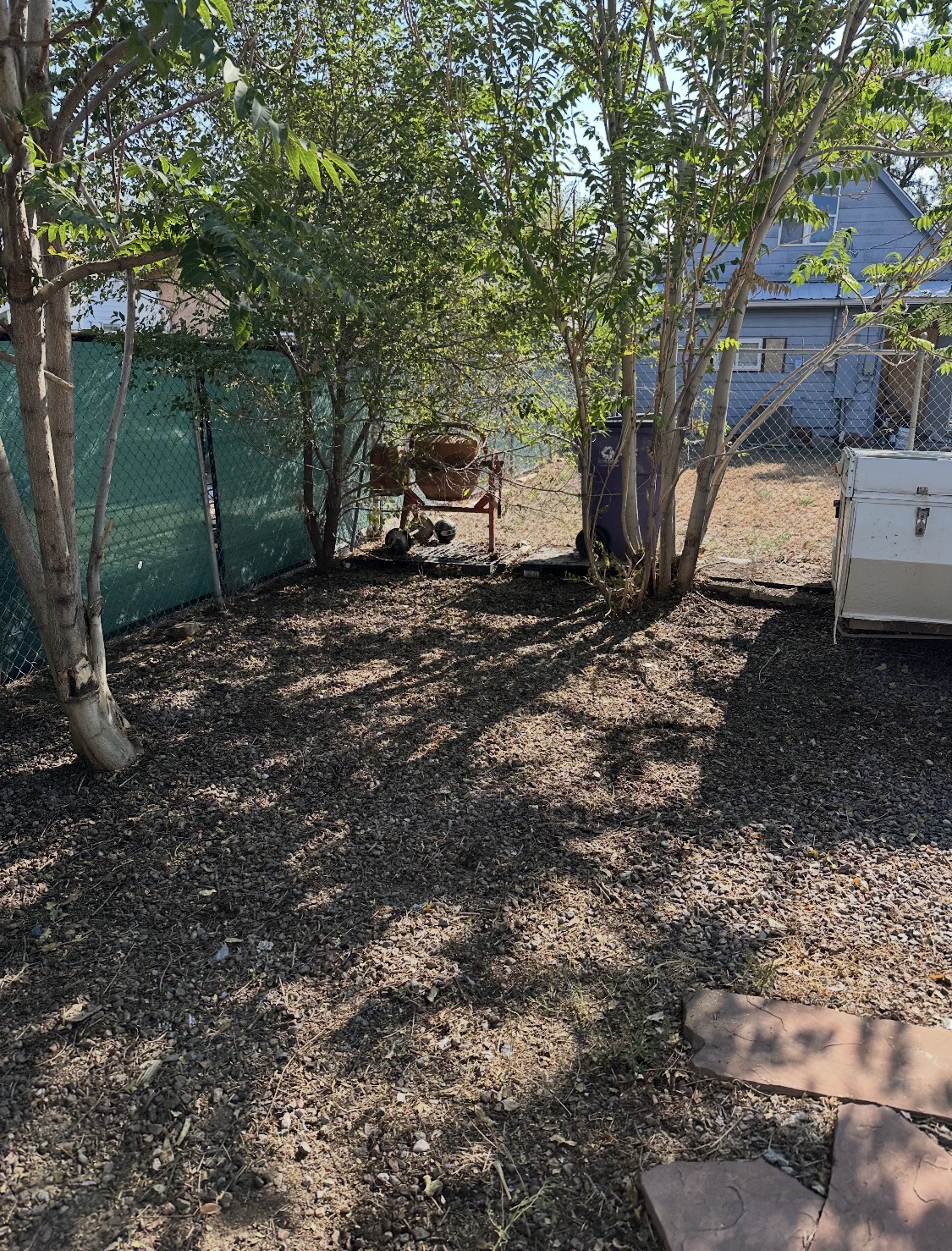 After: the same space cleared out by Santa Fe Junk Removal