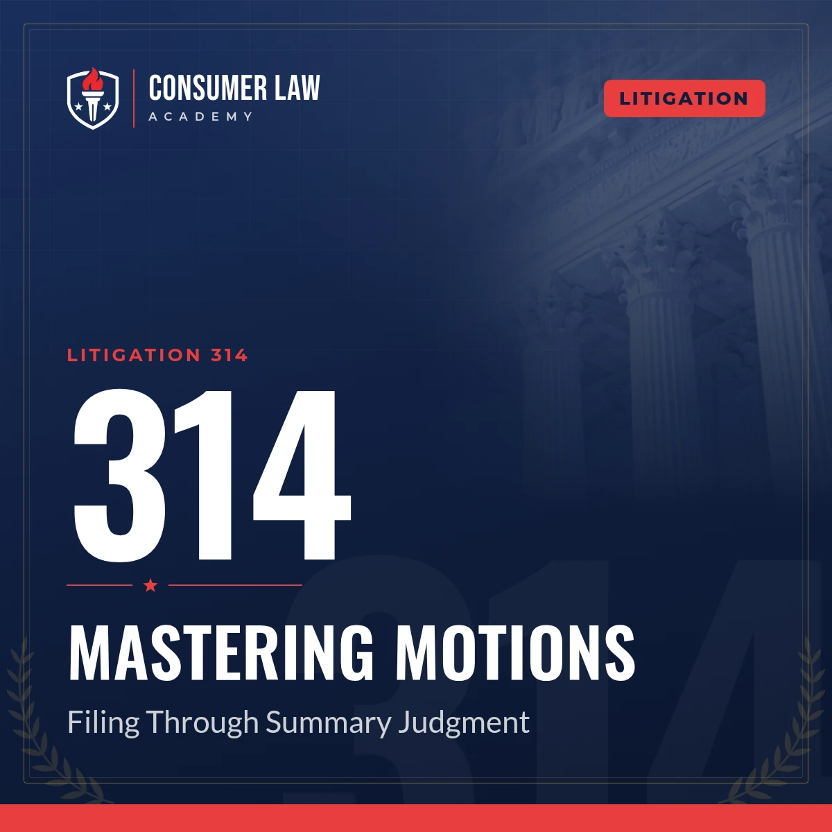 Litigation 314: Mastering Motions course cover