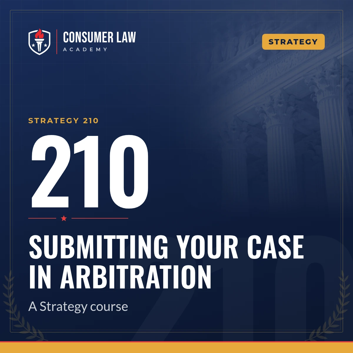 Strategy 210: Submitting Your Case in Arbitration course cover