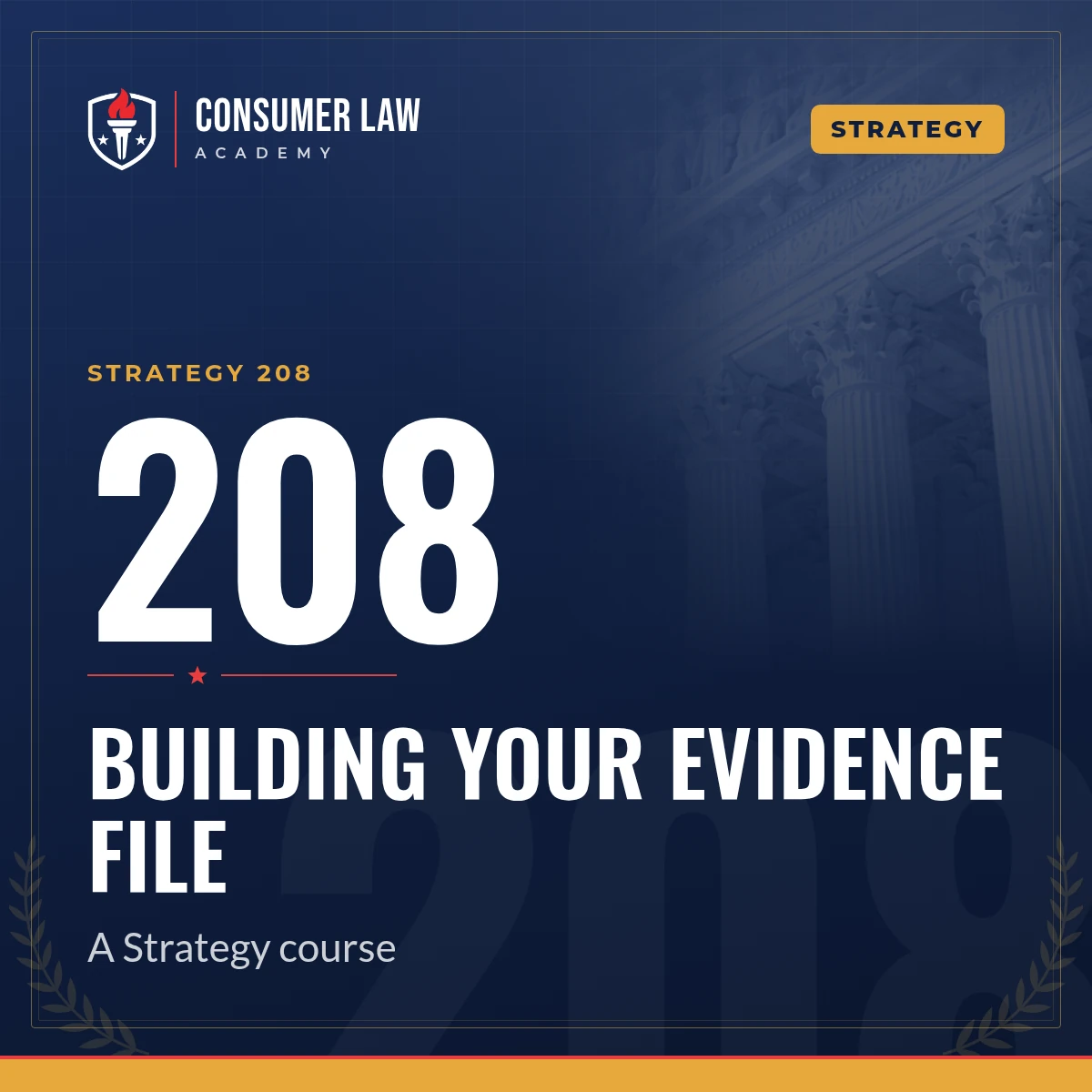 Strategy 208: Building Your Evidence File course cover