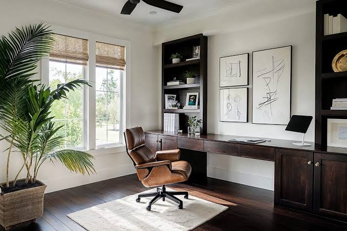 Quiet modern workspace