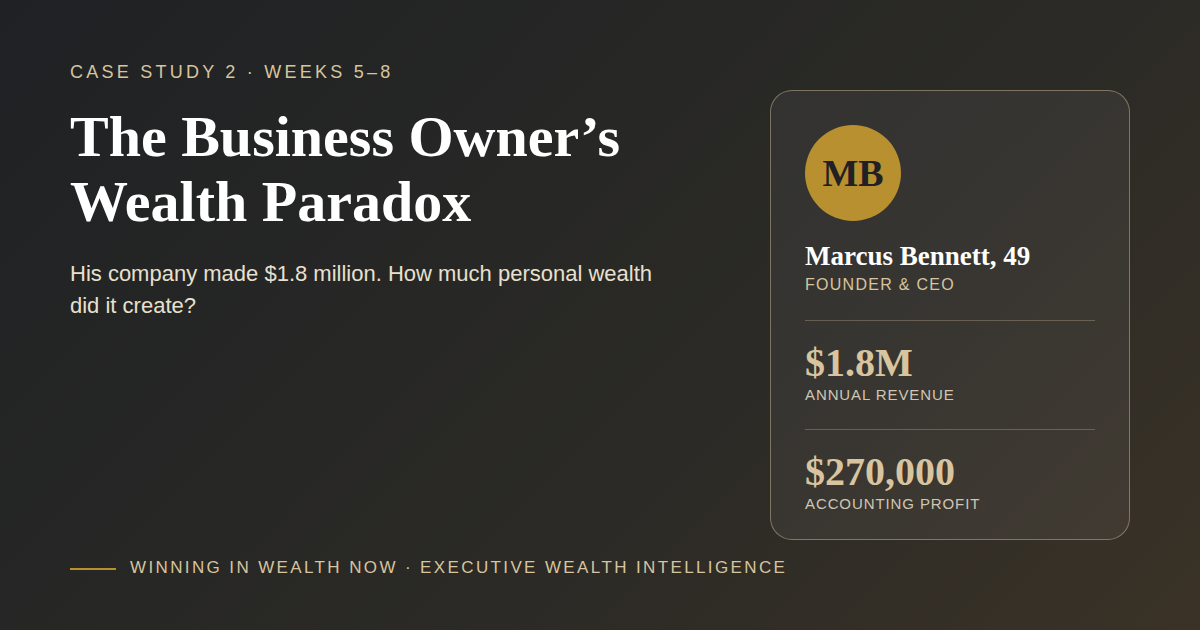 The Business Owner’s Wealth Paradox — Marcus Bennett, 49 | Winning In Wealth Now