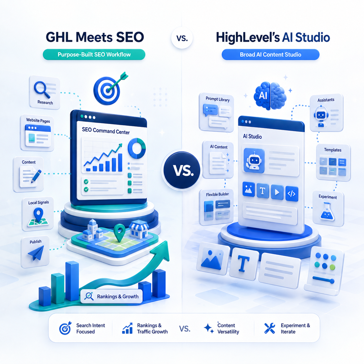 GHL Meets SEO versus AI Studio by HighLevel article