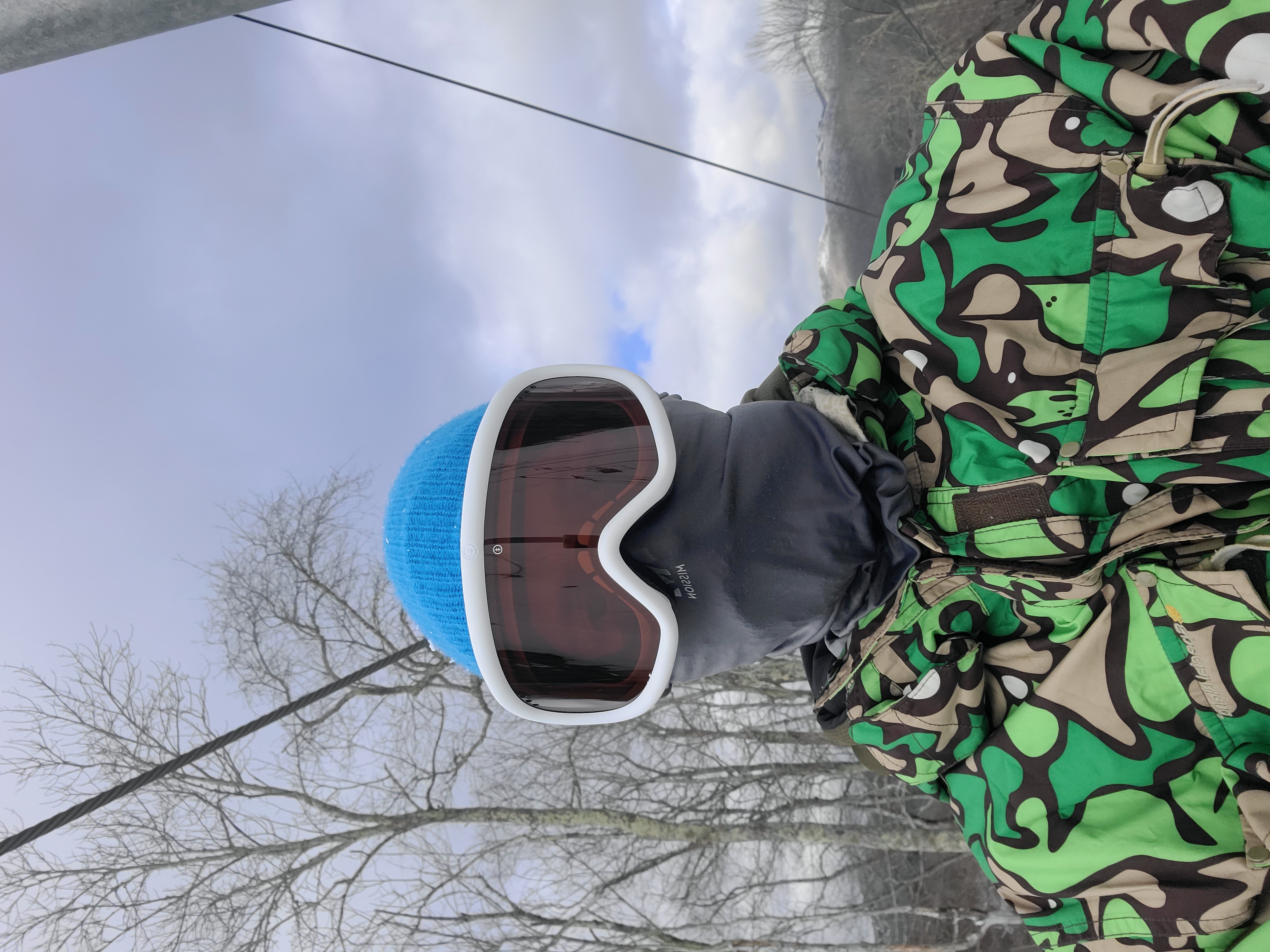 Josh Cline on a snowboarding trip