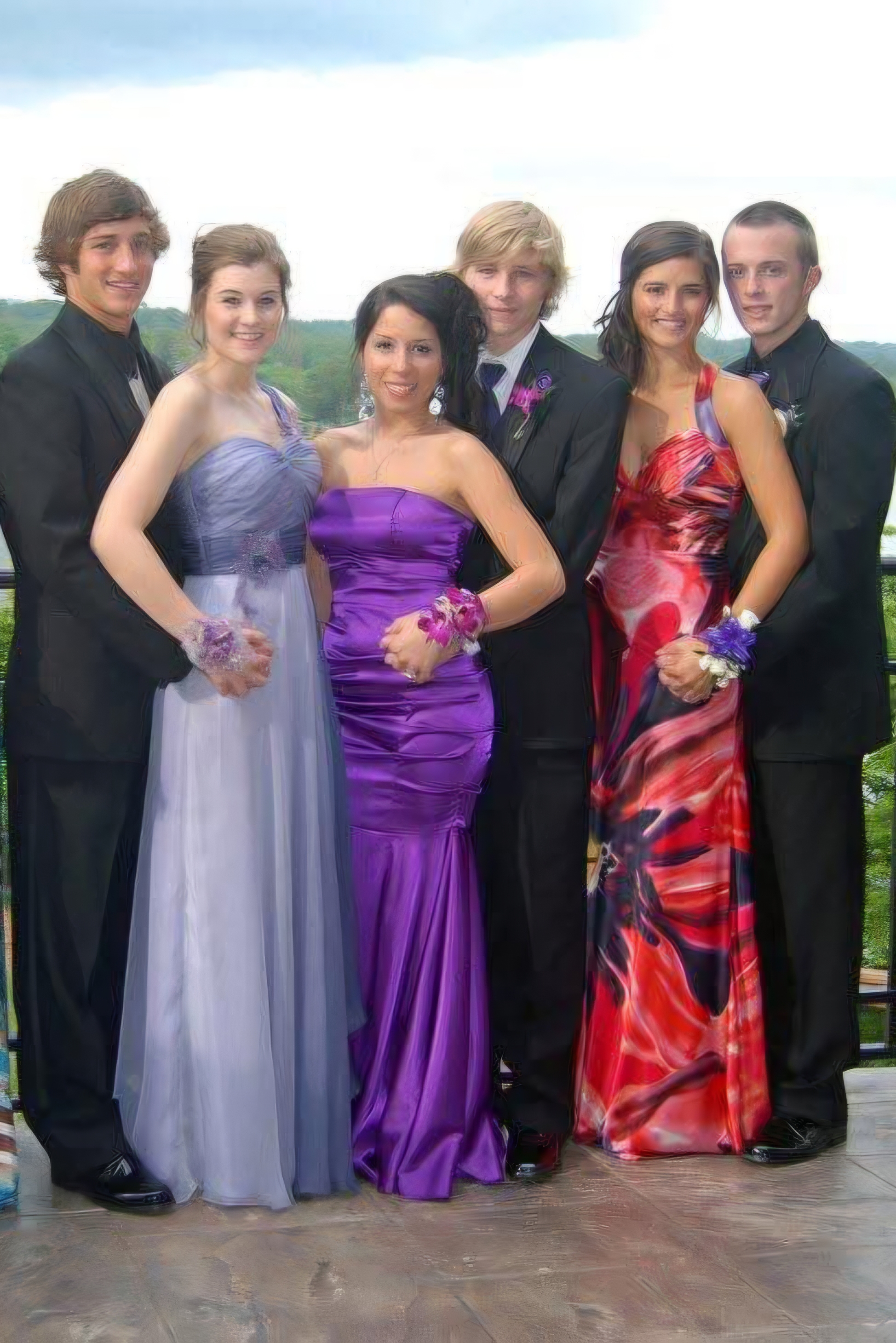 Josh Cline at high school prom