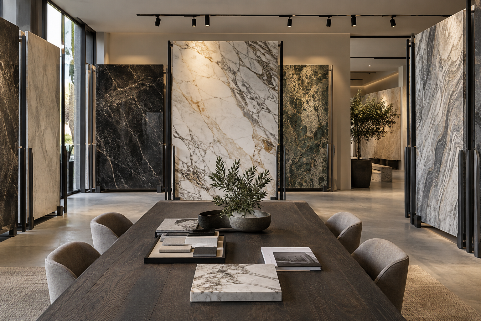 Premium granite, marble and quartz showroom