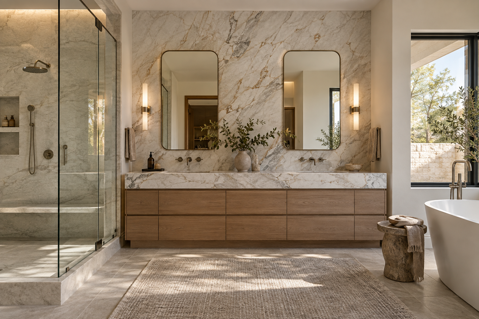 Luxury marble bathroom