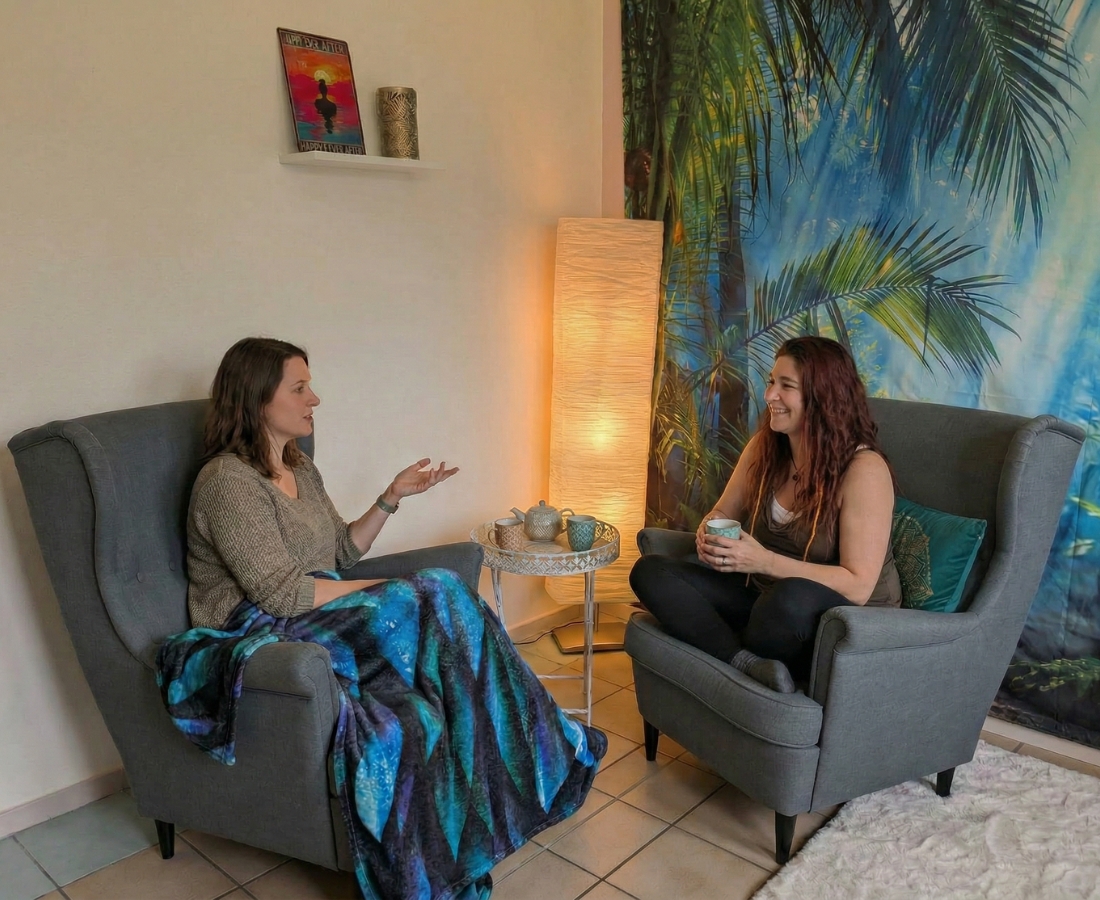 Camilla Thuy-Gudat im Erwachsenen-Coaching mit einer Frau in Speyer