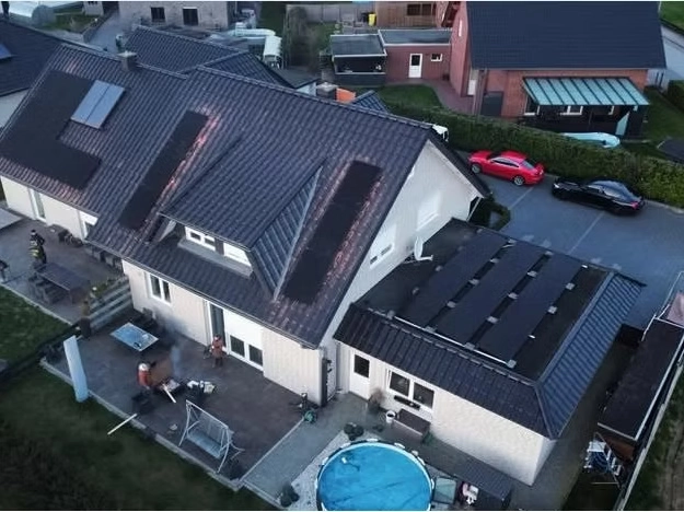 Photovoltaikanlage auf einem Einfamilienhaus in Bünde