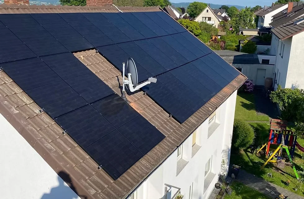 Photovoltaikanlage auf einem Mehrfamilienhaus in Löhne
