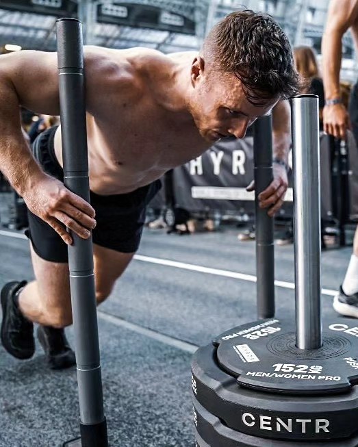 Mikey pushing weight in training