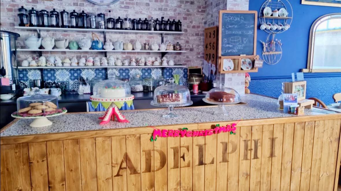 The Adelphi Tea room counter