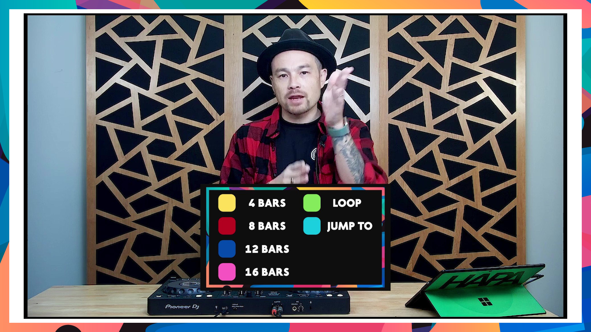 Coach Hapa teaching a live DJ lesson
