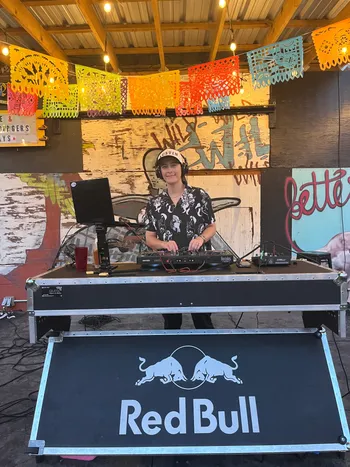 A student DJ with The DJ Coach