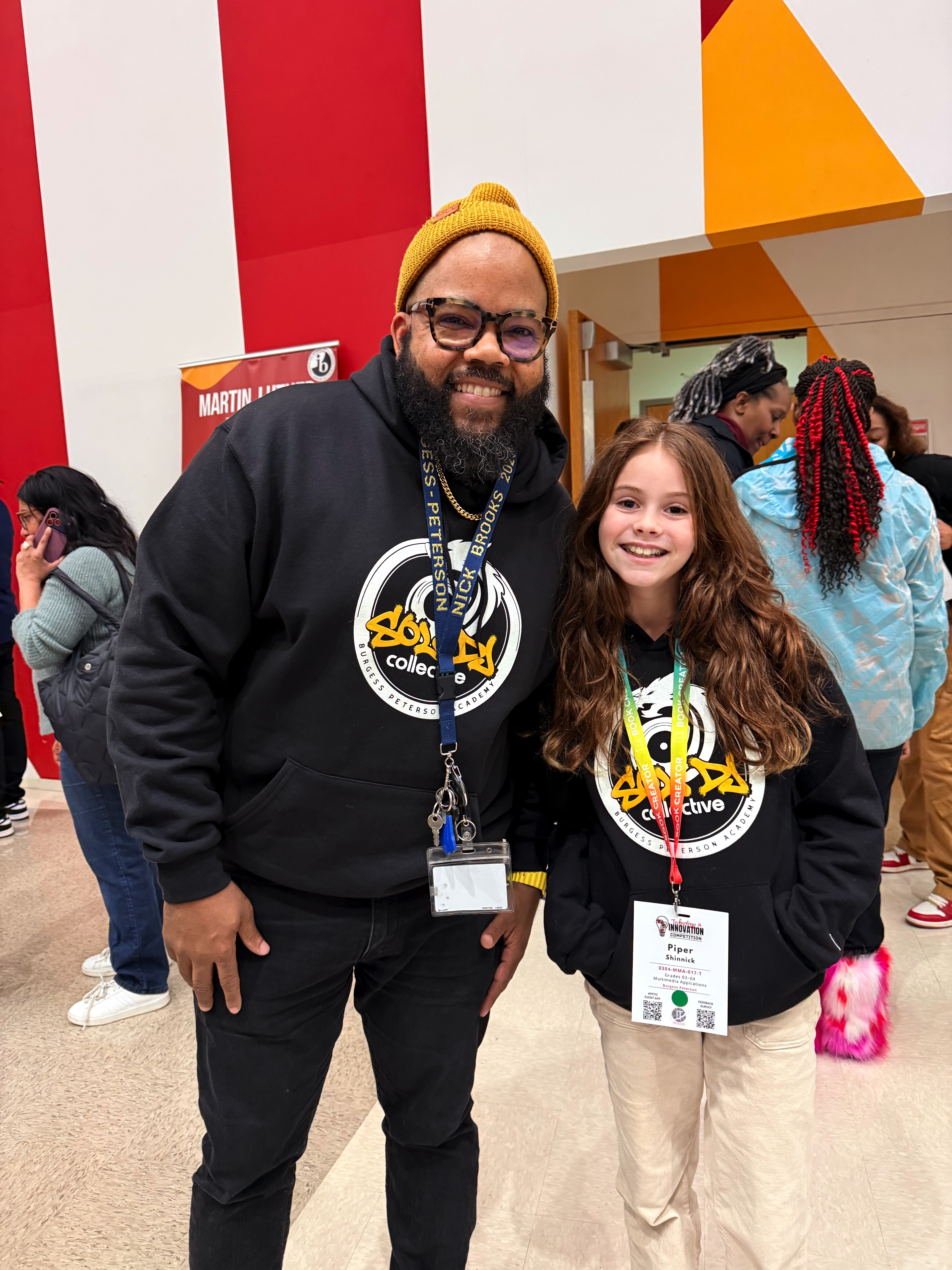 Nick Brooks with Student DJ