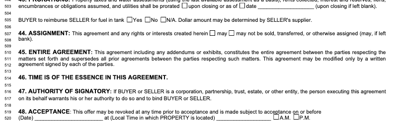 RE-21 Idaho time of the essence