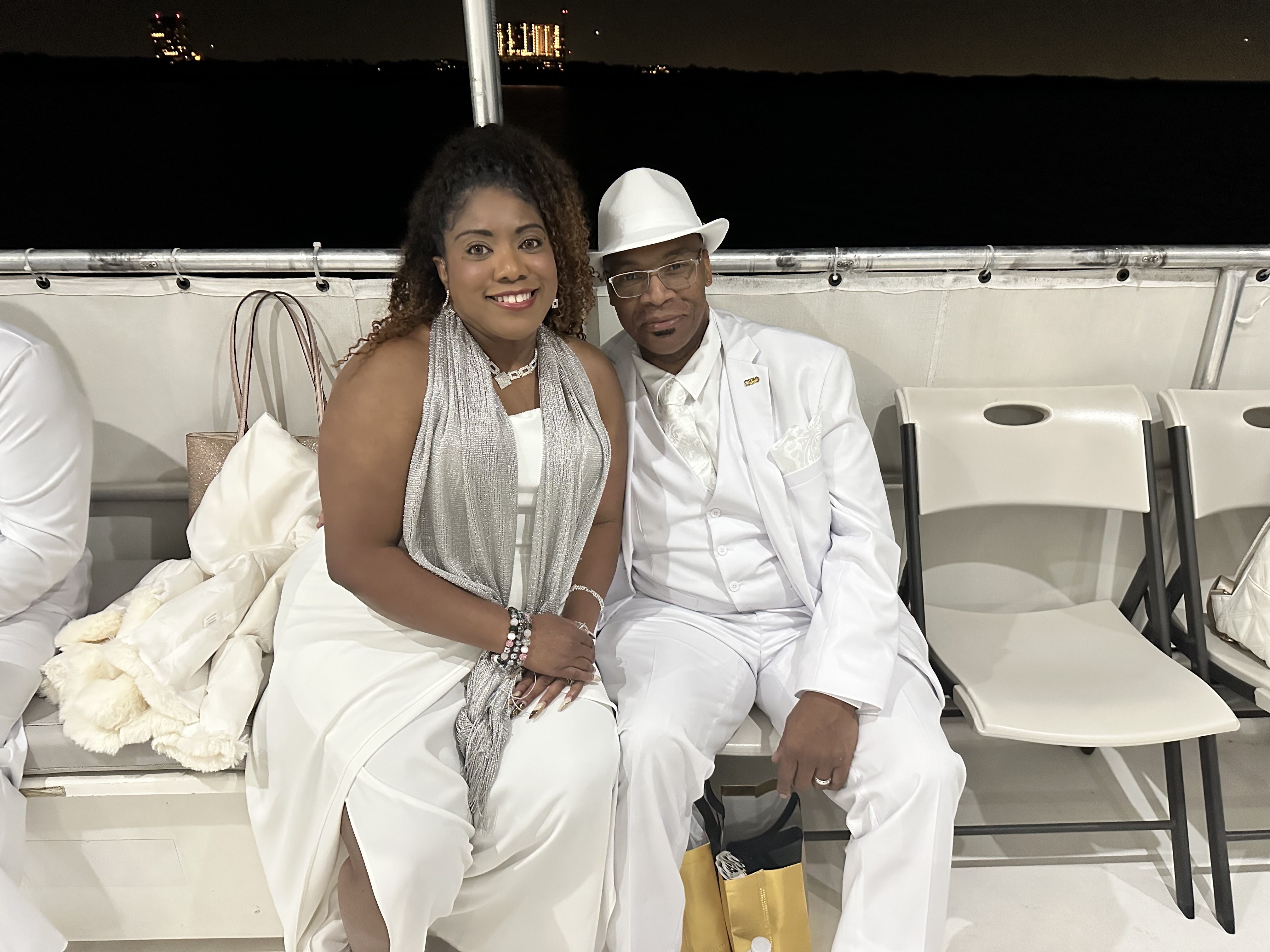 Elegant yacht party atmosphere