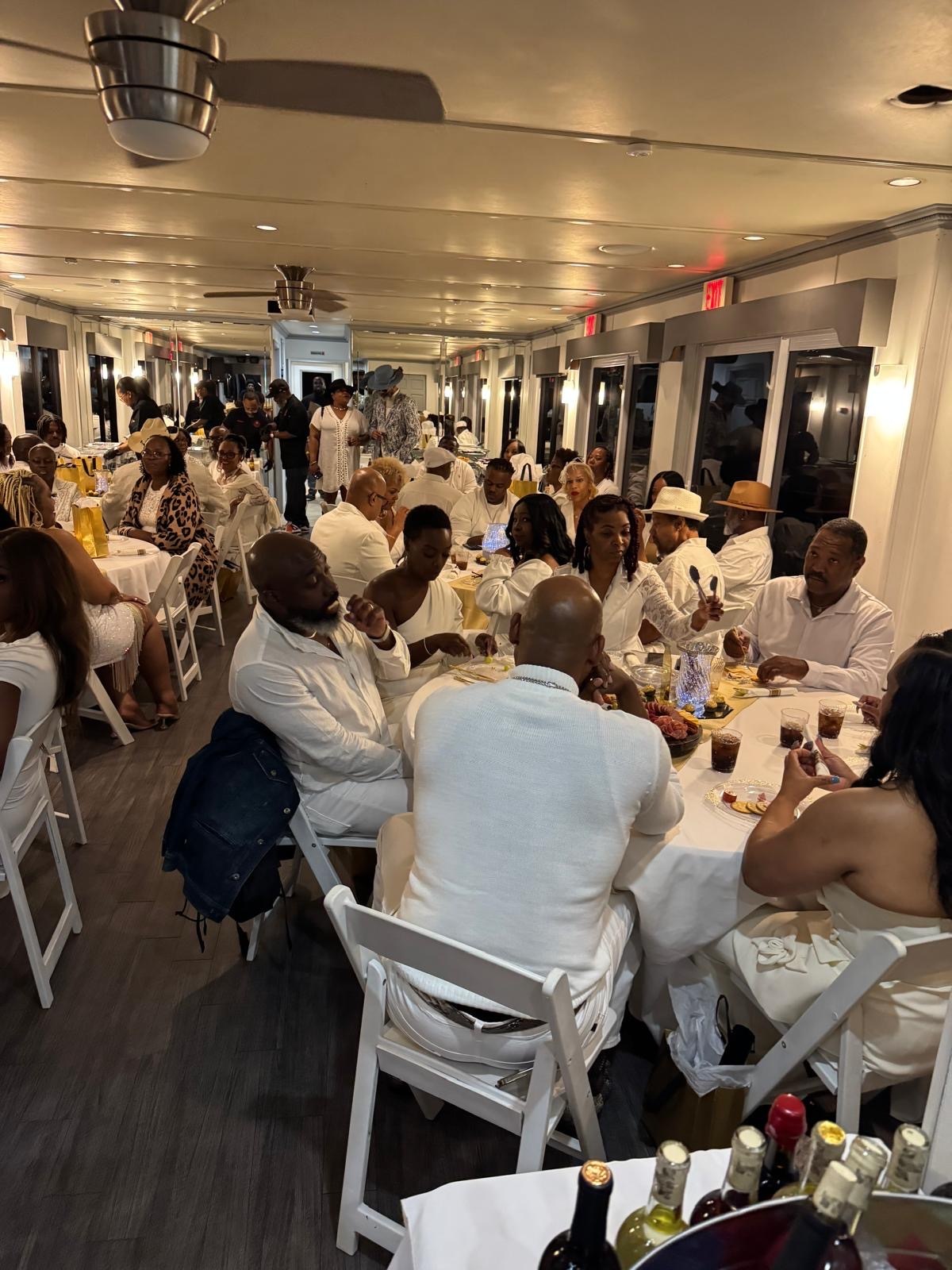 Black and gold yacht event experience