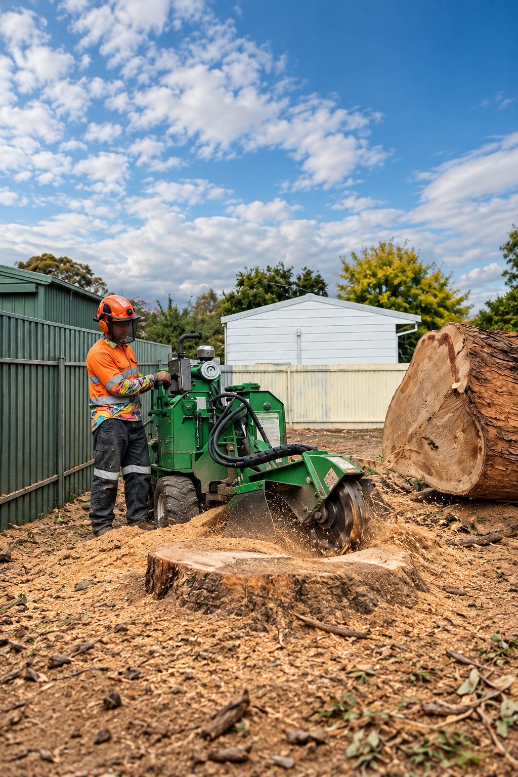 Stump Grinding in Walkerville