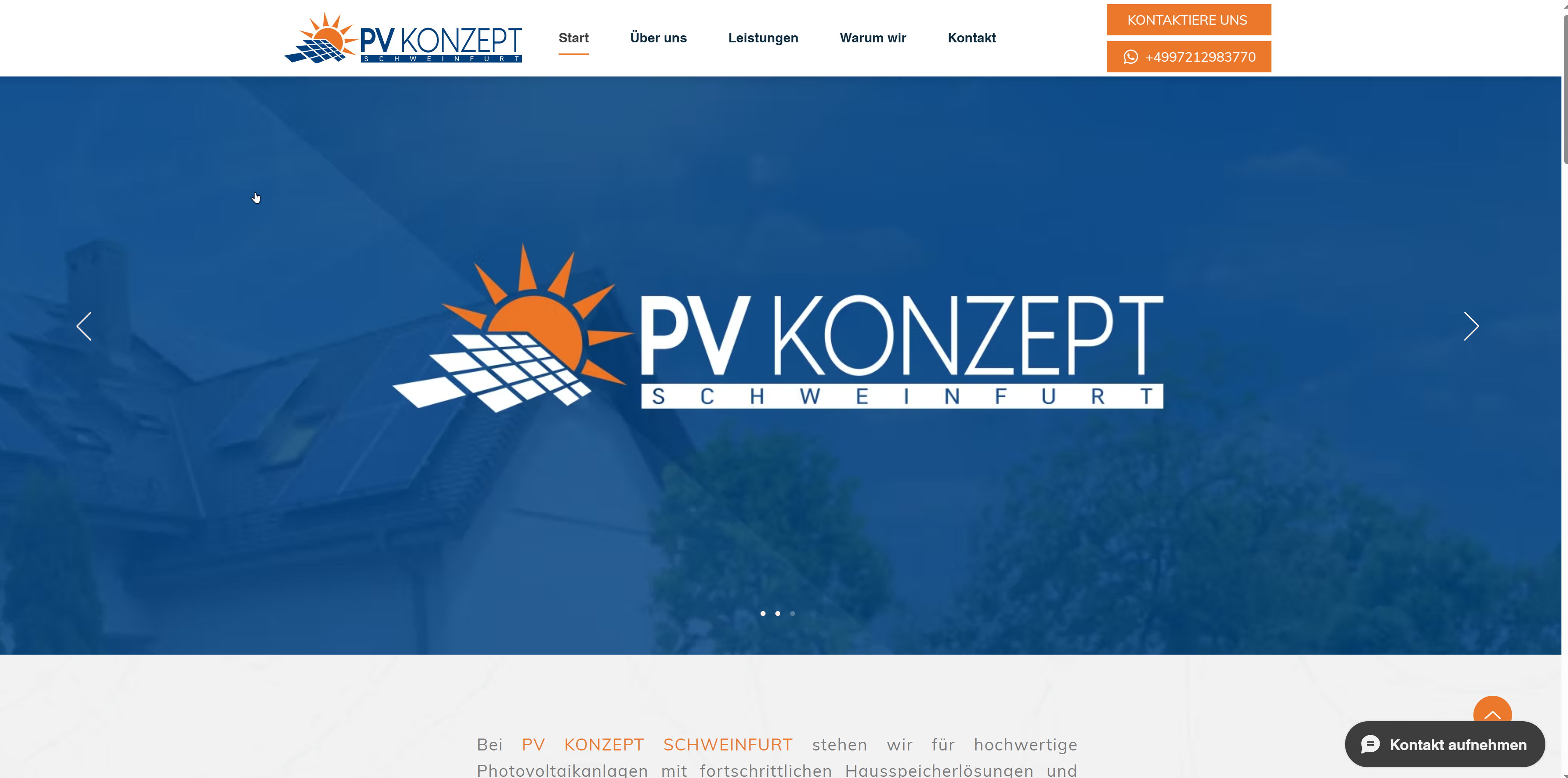 PV Konzept Website