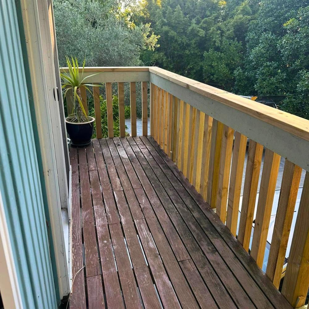 Timber Railing Built by Legacy Construction Northland
