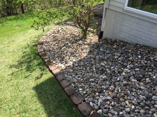 Rock Bed Installation in Des Moines