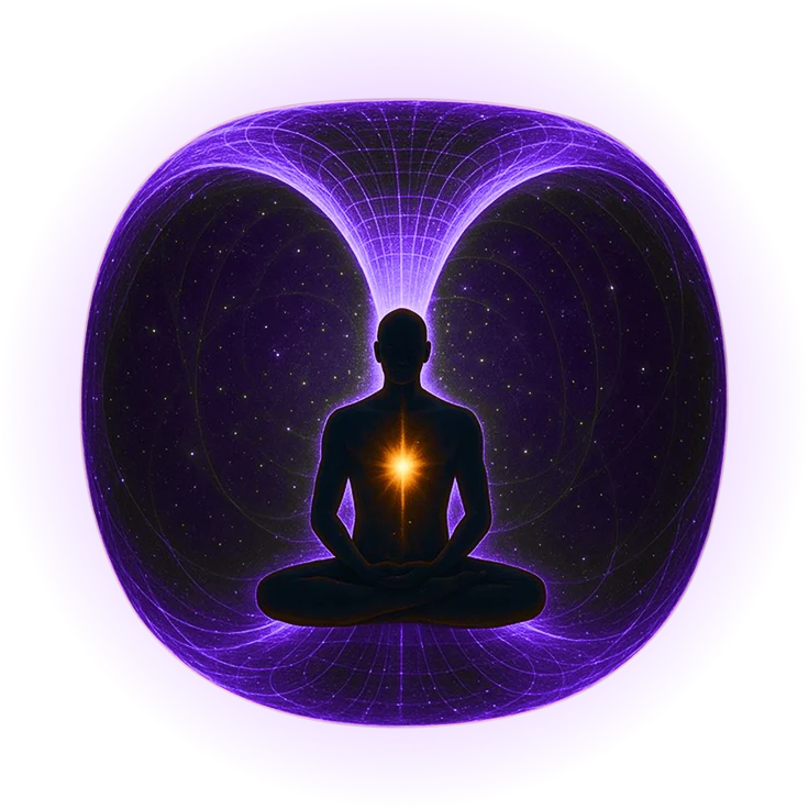Meditación dentro de un campo de energía
