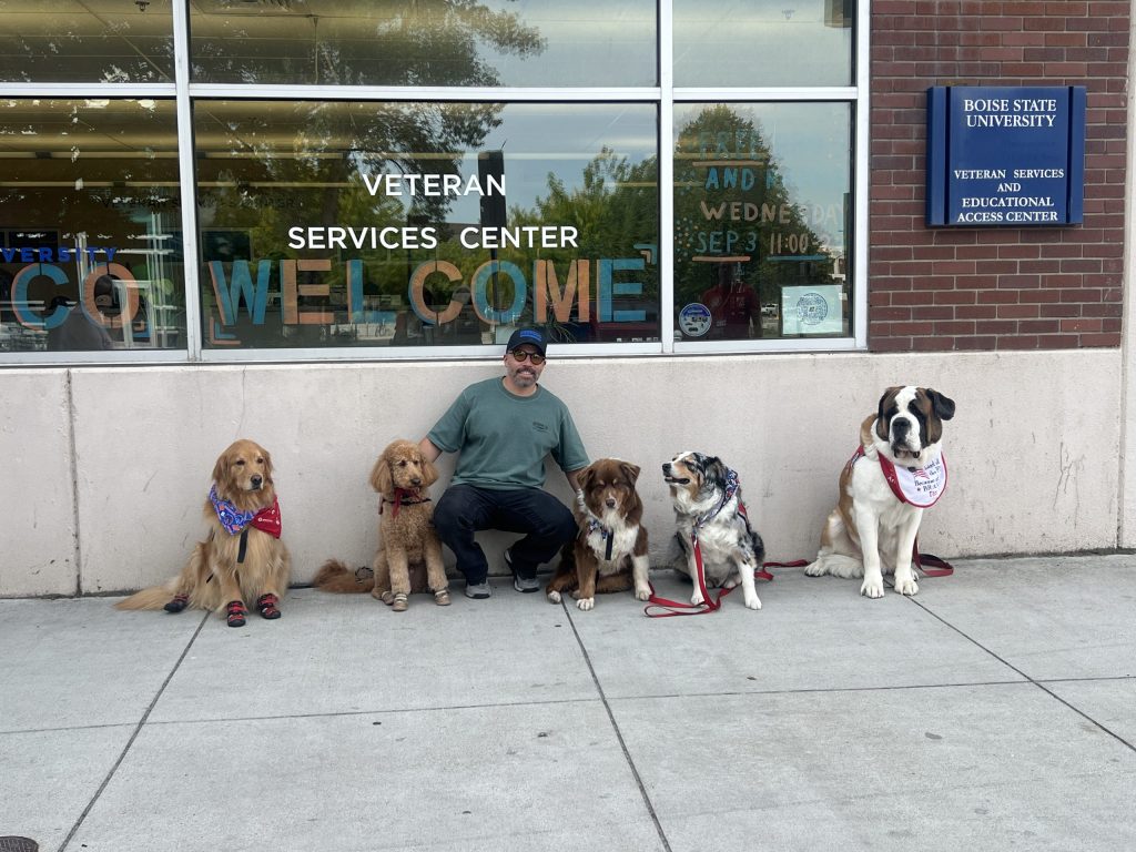 Steven at the Veteran Services Center at Boise State