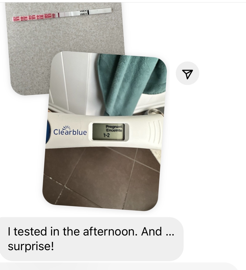 Positive pregnancy test