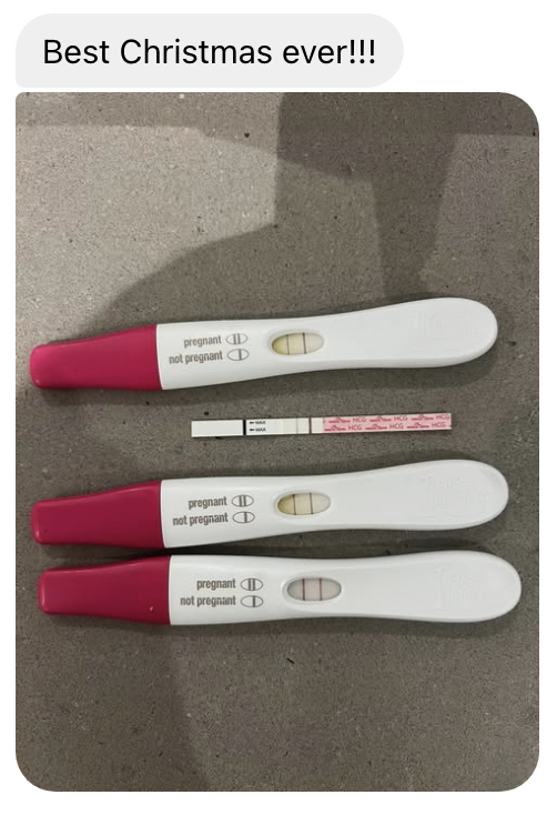 Positive pregnancy test