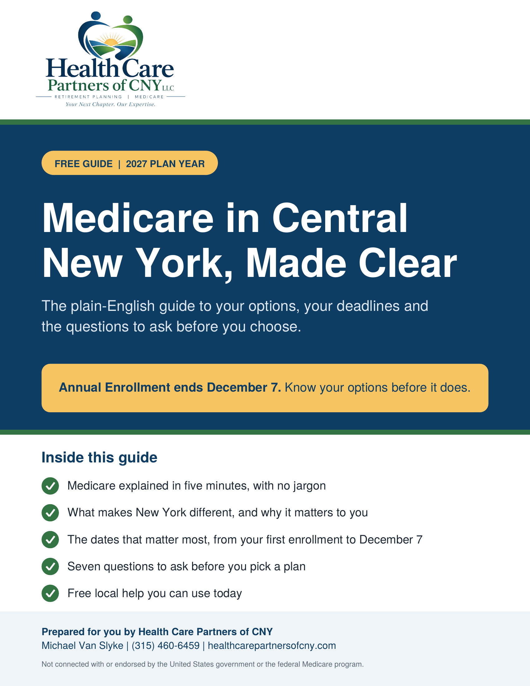 Cover of the free 2027 Medicare Guide