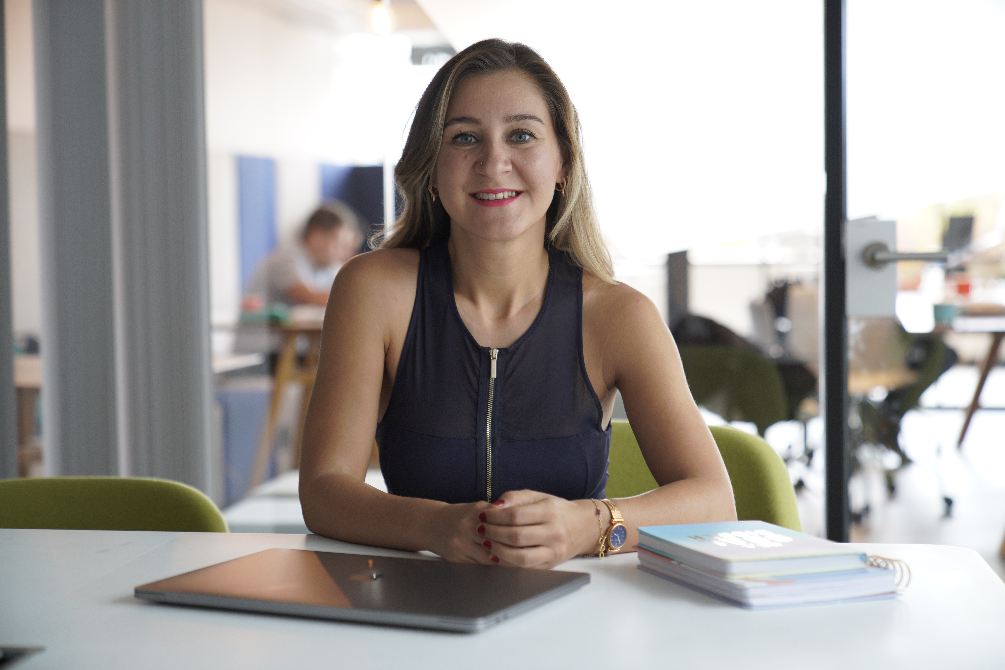 Bahar Selman working with senior leaders