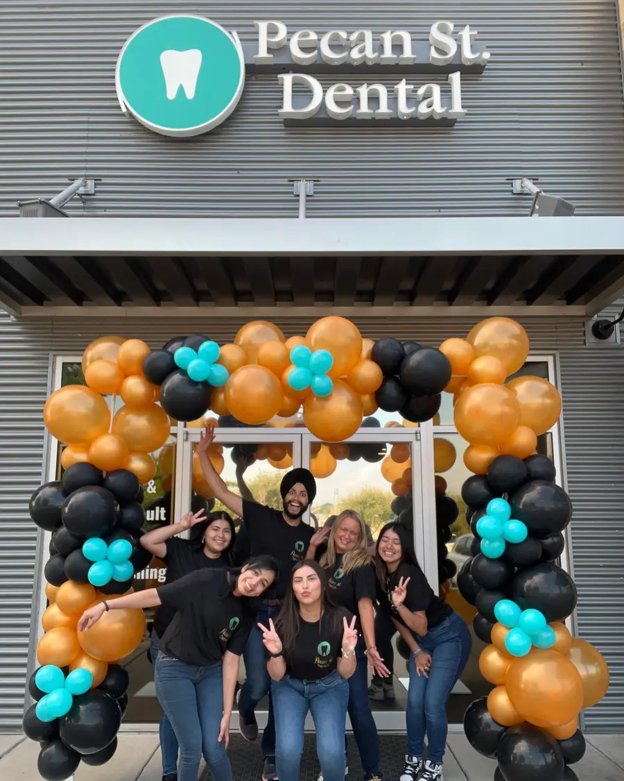 The Pecan St. Dental team outside the Pflugerville office