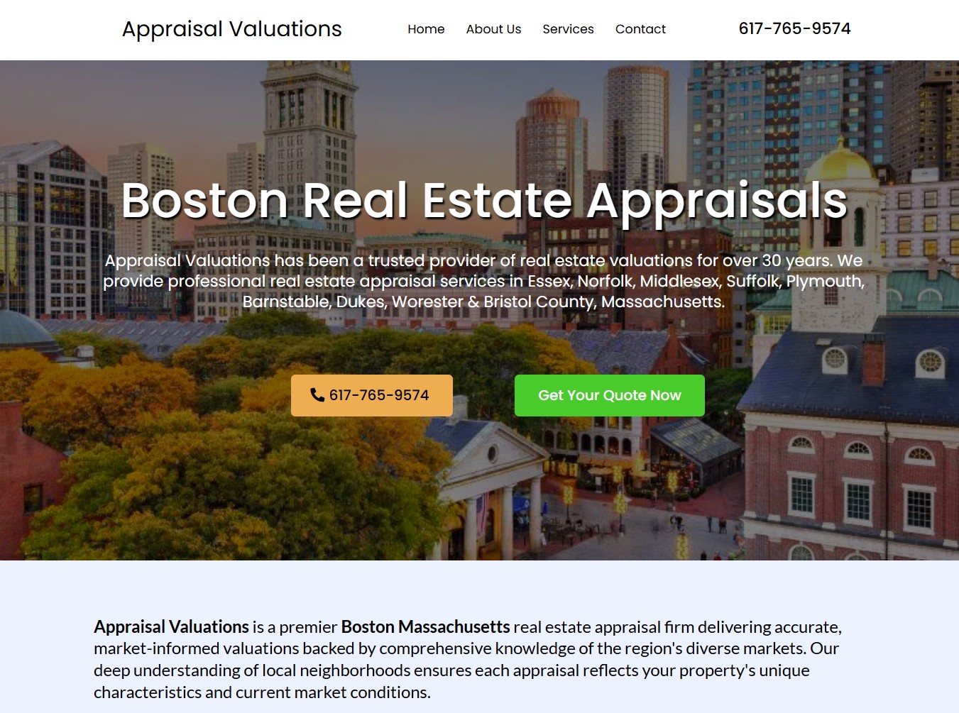 Websites for real estate appraisers