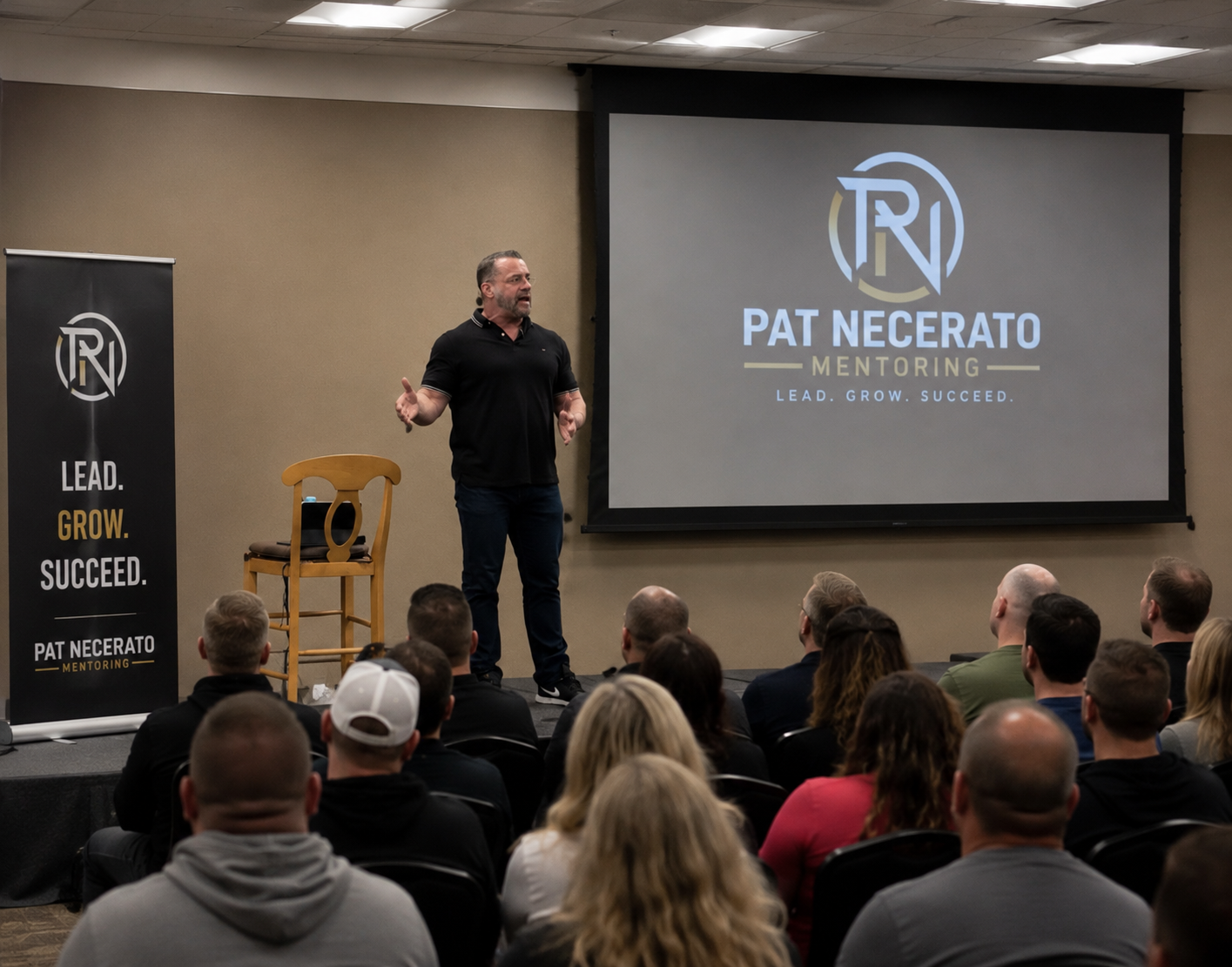 Pat Necerato speaking