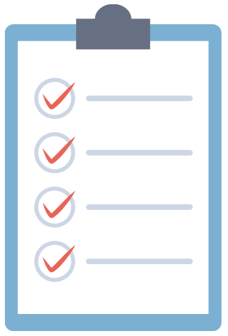 clipboard with checkmarks
