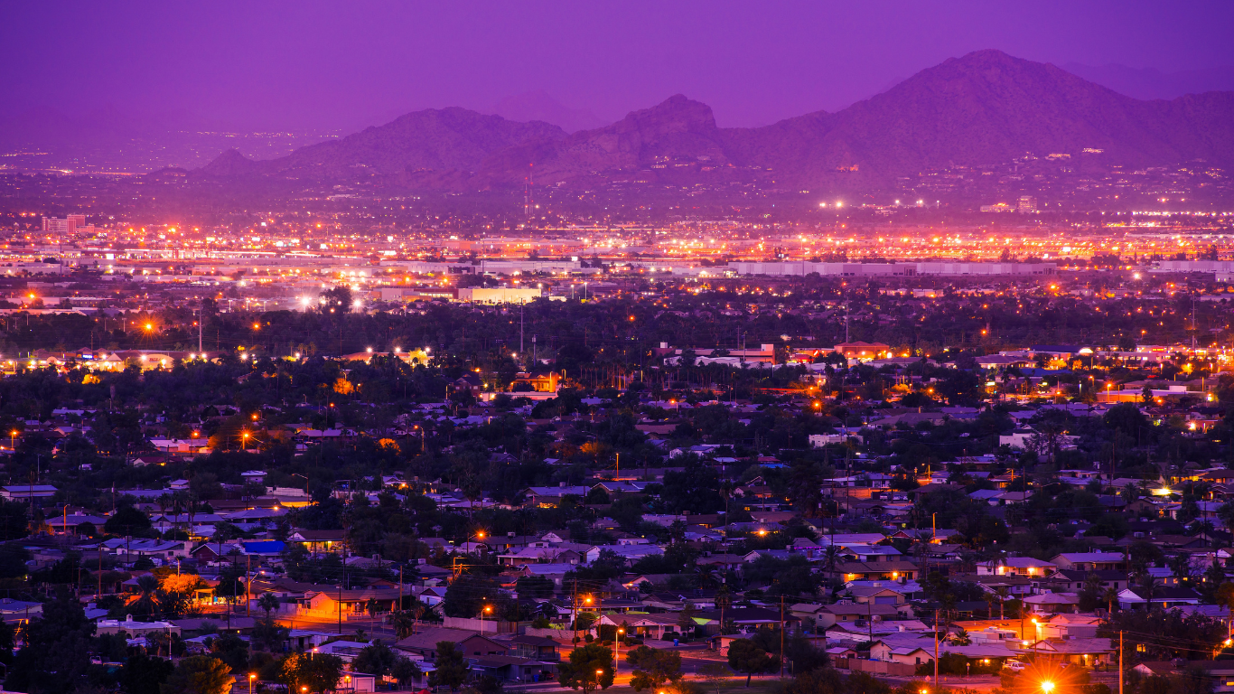 night view in Arizona