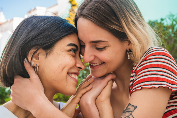 lovely lesbians on a date