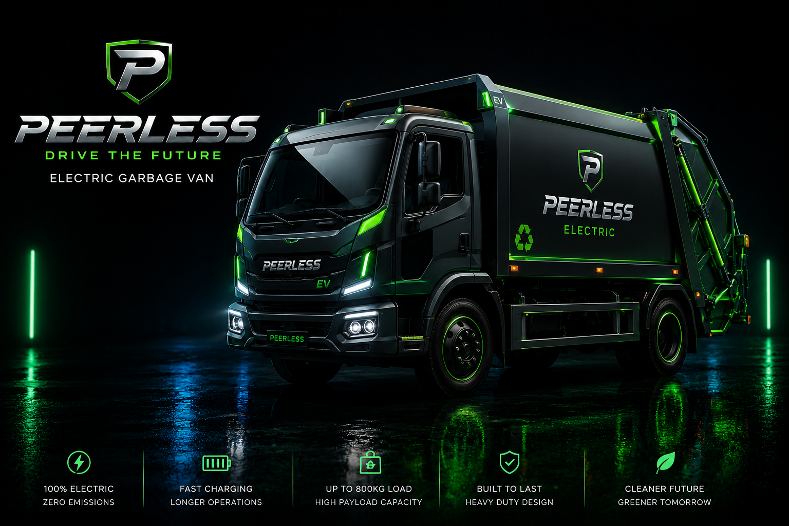 Commercial electric vehicle — heavy duty industrial loader